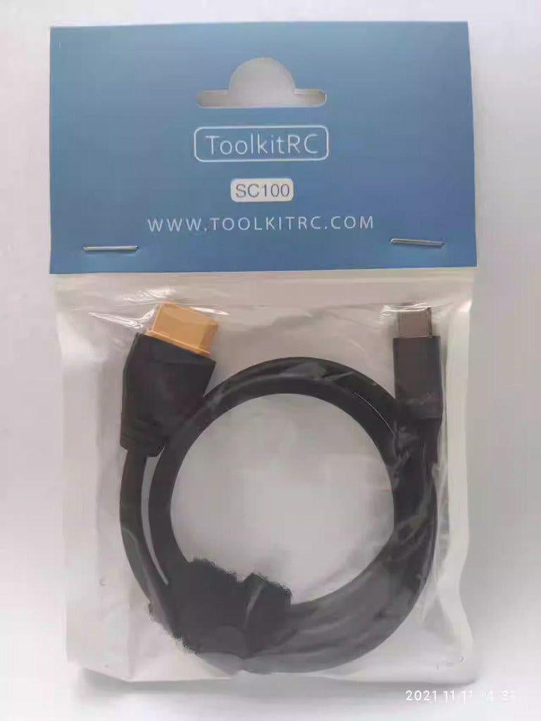 ToolkitRC SC100 Type-C to XT60充電線/5--20V MAX5A/適配M6 M7