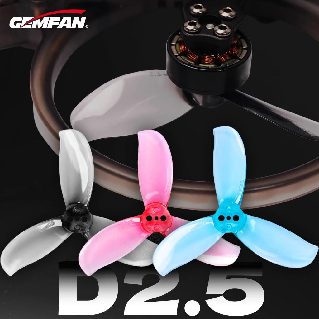 GEMFAN 乾豐 D2.5 槳葉 適配 DJI O4 圖傳，專為 GepRC/Bee25 優化的「零果凍」