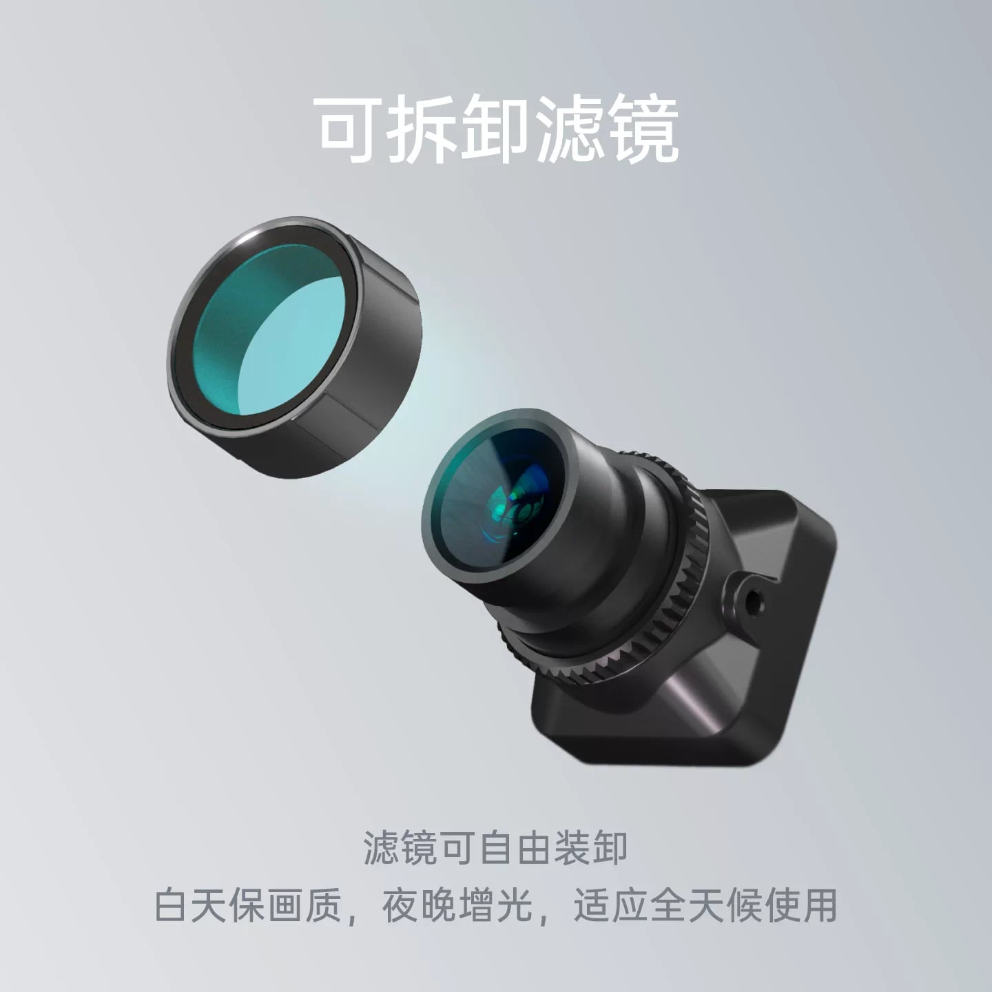 CADDXFPV Gazer全綵模擬穿越機相機低光夜視全綵AI增強畫質 商品圖片 2