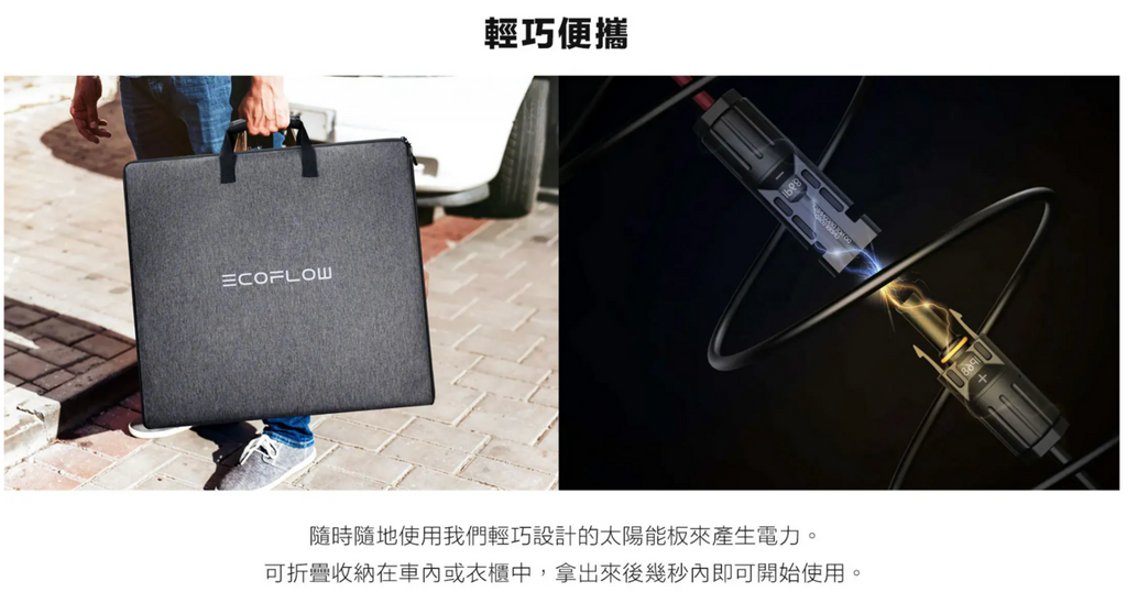【EcoFlow正浩】220W 單面便攜太陽能板(新世代版本)