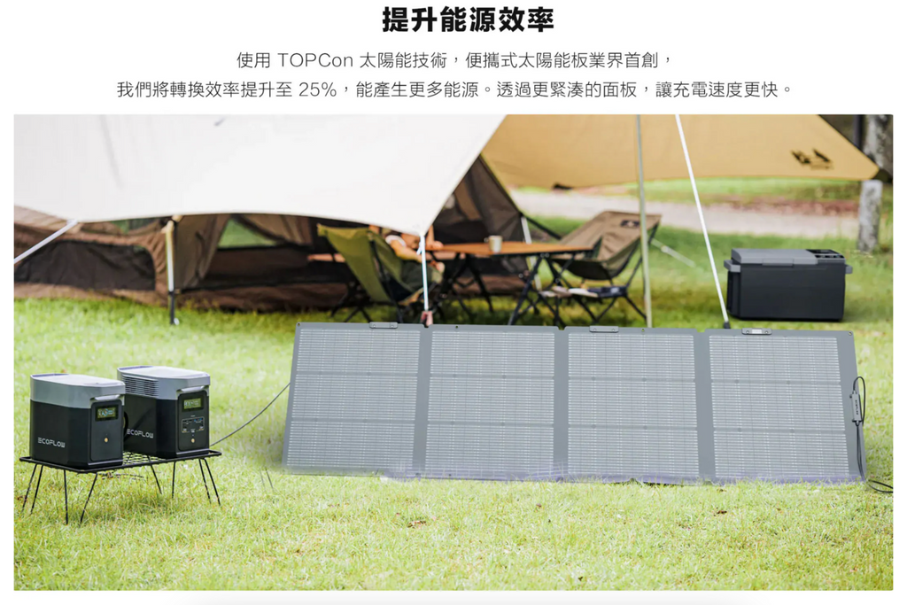 【EcoFlow正浩】220W 單面便攜太陽能板(新世代版本)
