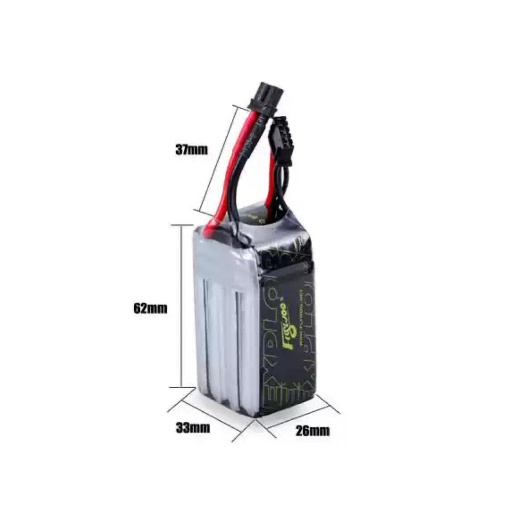 【Flywoo】Explorer 900mAh 4S LiHV 80C 長航時電池｜XT30