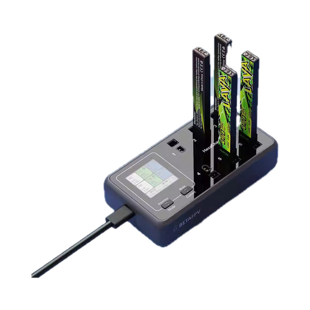 BETAFPV 6口充電器1S鋰電池穿越機78w快充PH2.0/BT2.0相容