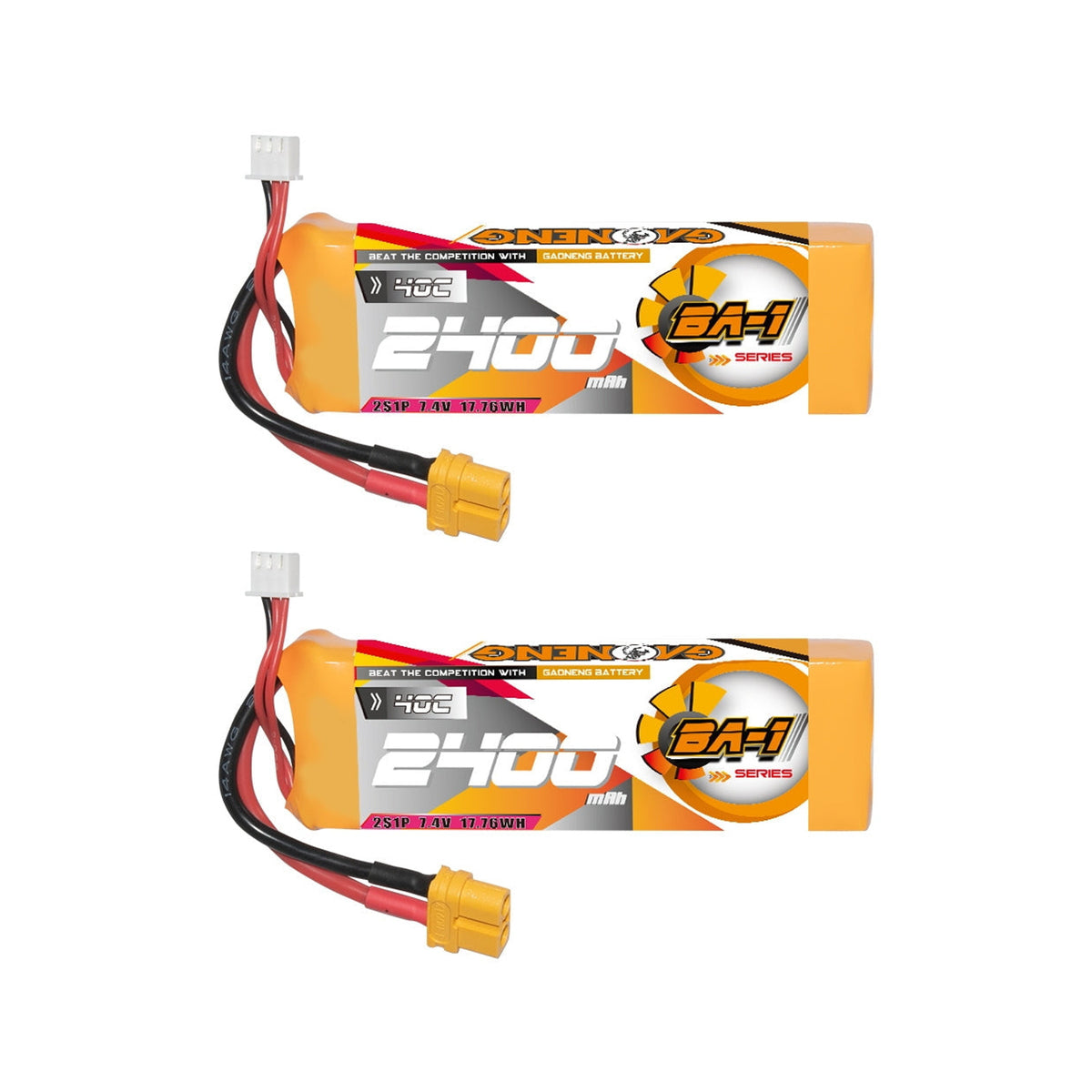 【GNB高能】BA-1 2400mAh 40C｜LiPo Battery XT60