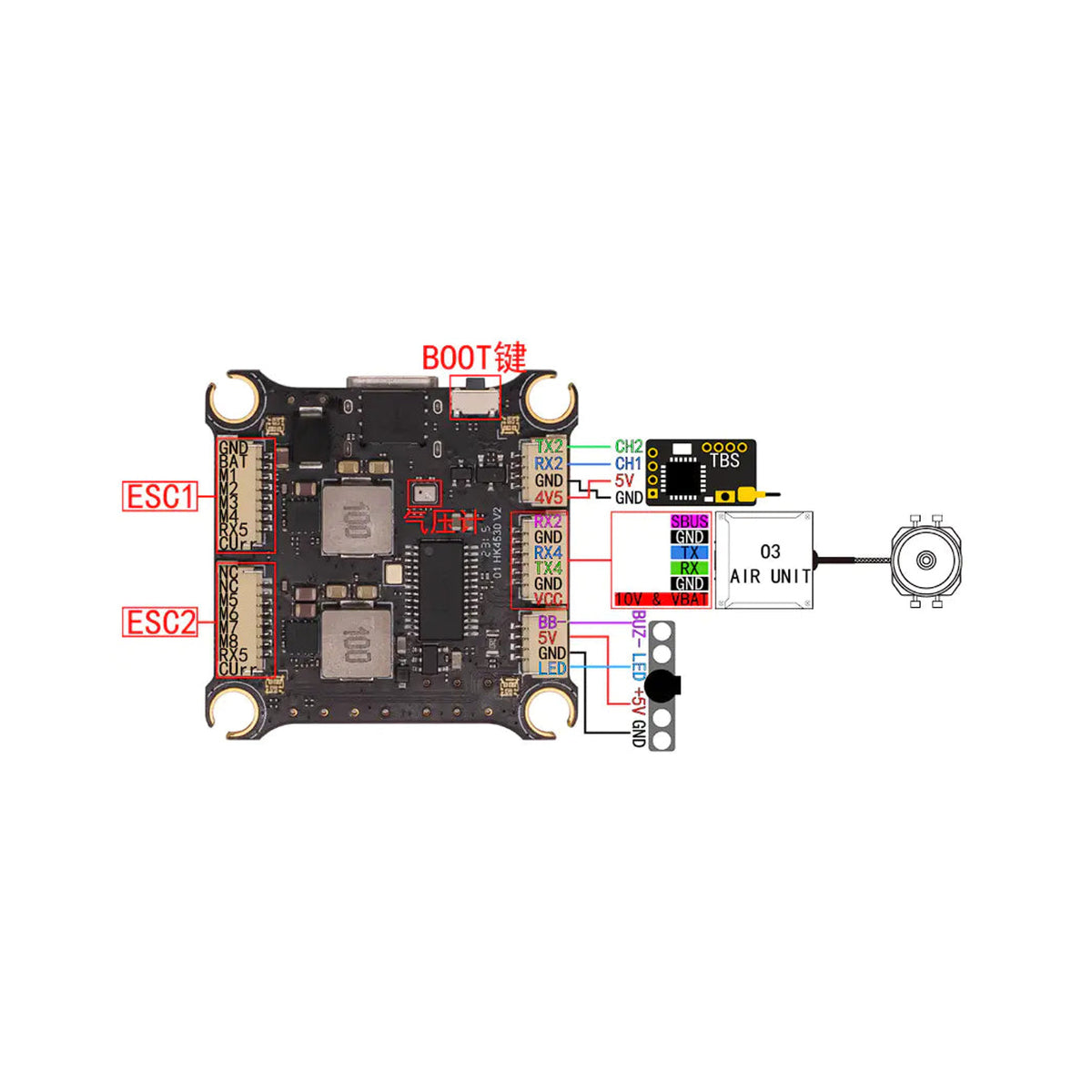 【HAKRC】F405 V2 60A BLS 飛控電調套裝｜30.5mm