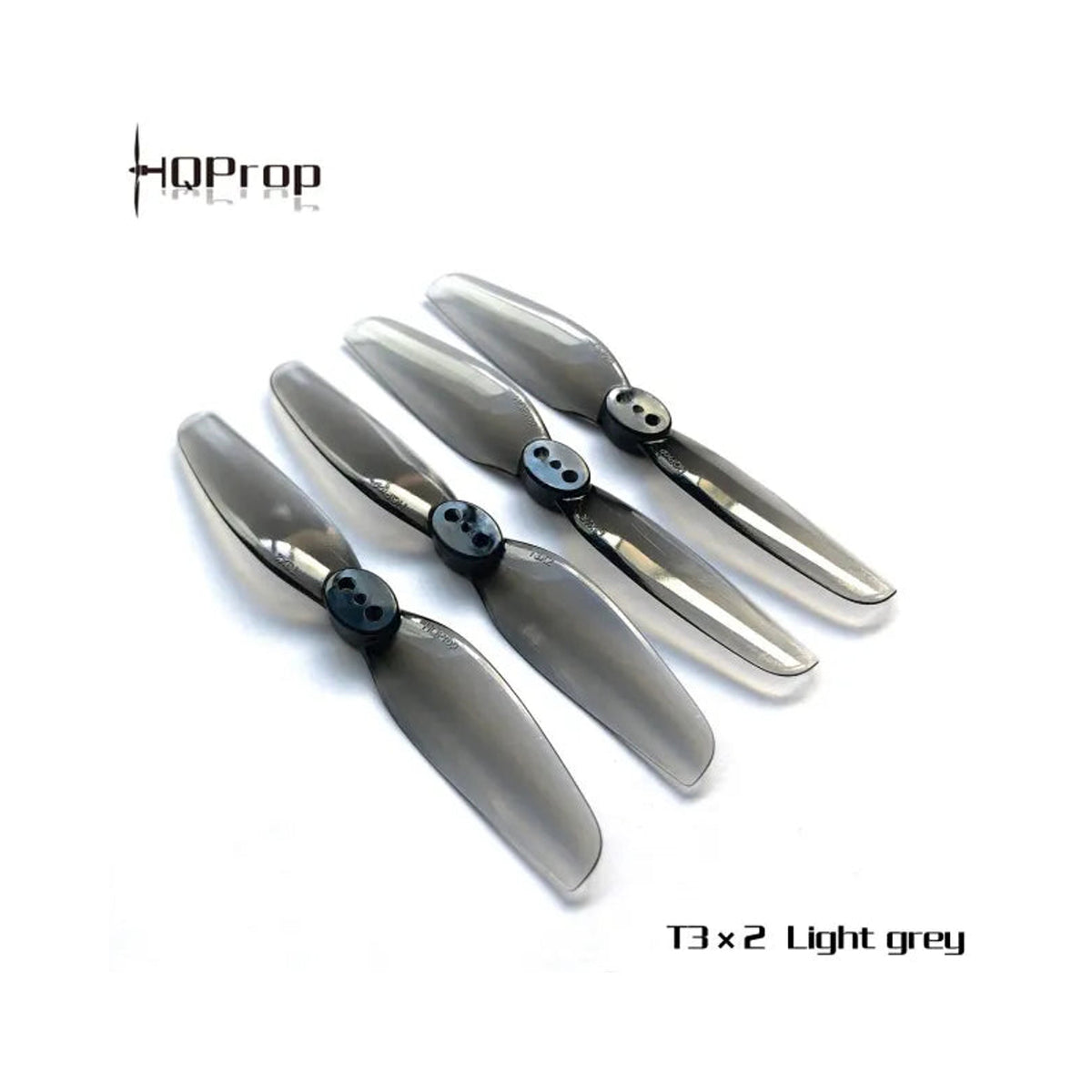 【HQProp】Durable T3×2 3 吋雙葉槳｜1.5mm・灰色・2 對