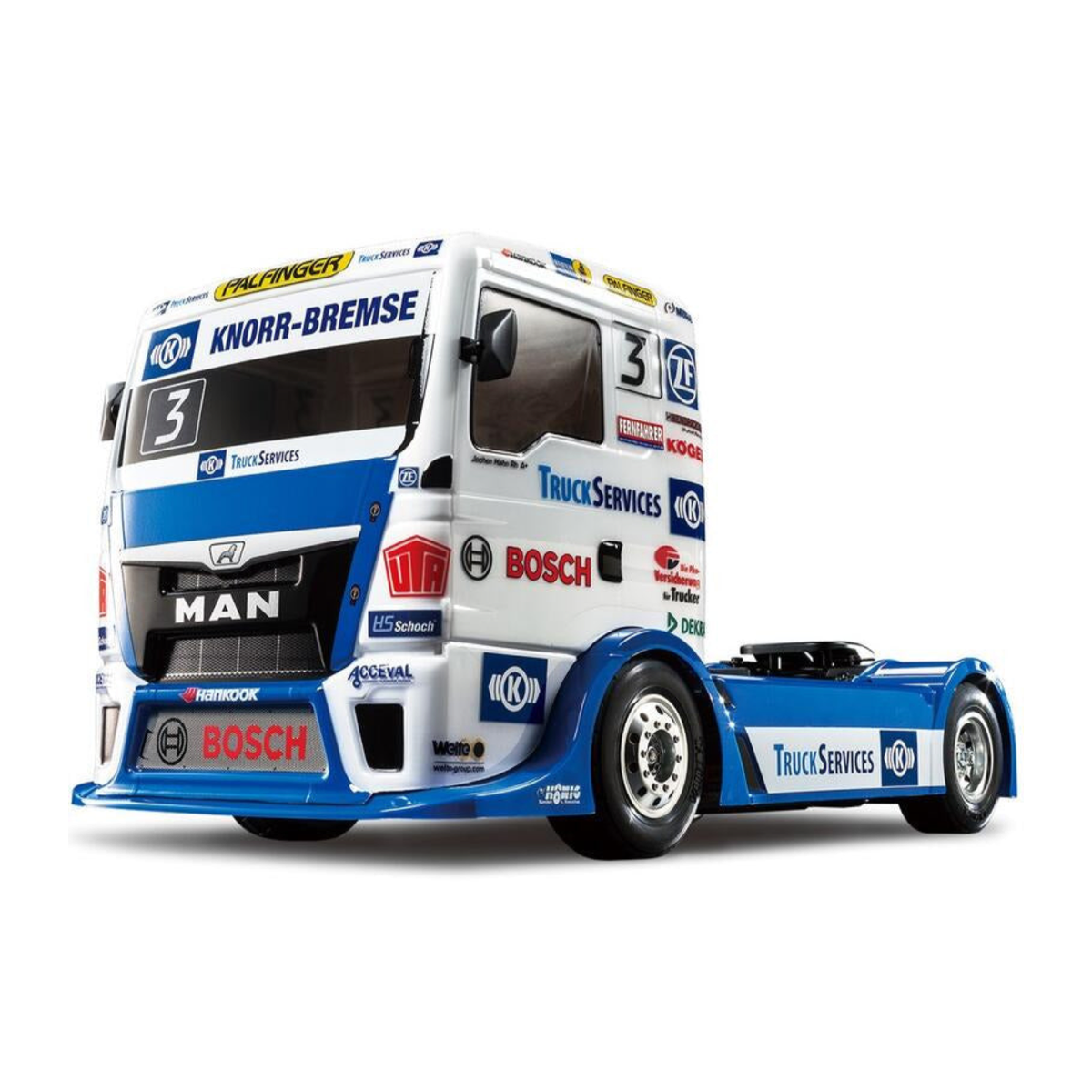 TAMIYA 田宮 1/14 MAN TGS 卡車賽車：Team Hahn Racing (TT-01 Type-E 底盤) 遙控組裝車 58632
