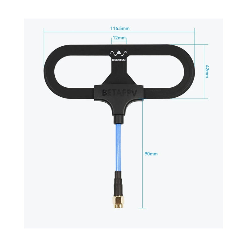 BETAFPV Loop全向天線高增益穿越機長距離高頻頭2.4/915/868GHz 白底正方形主圖