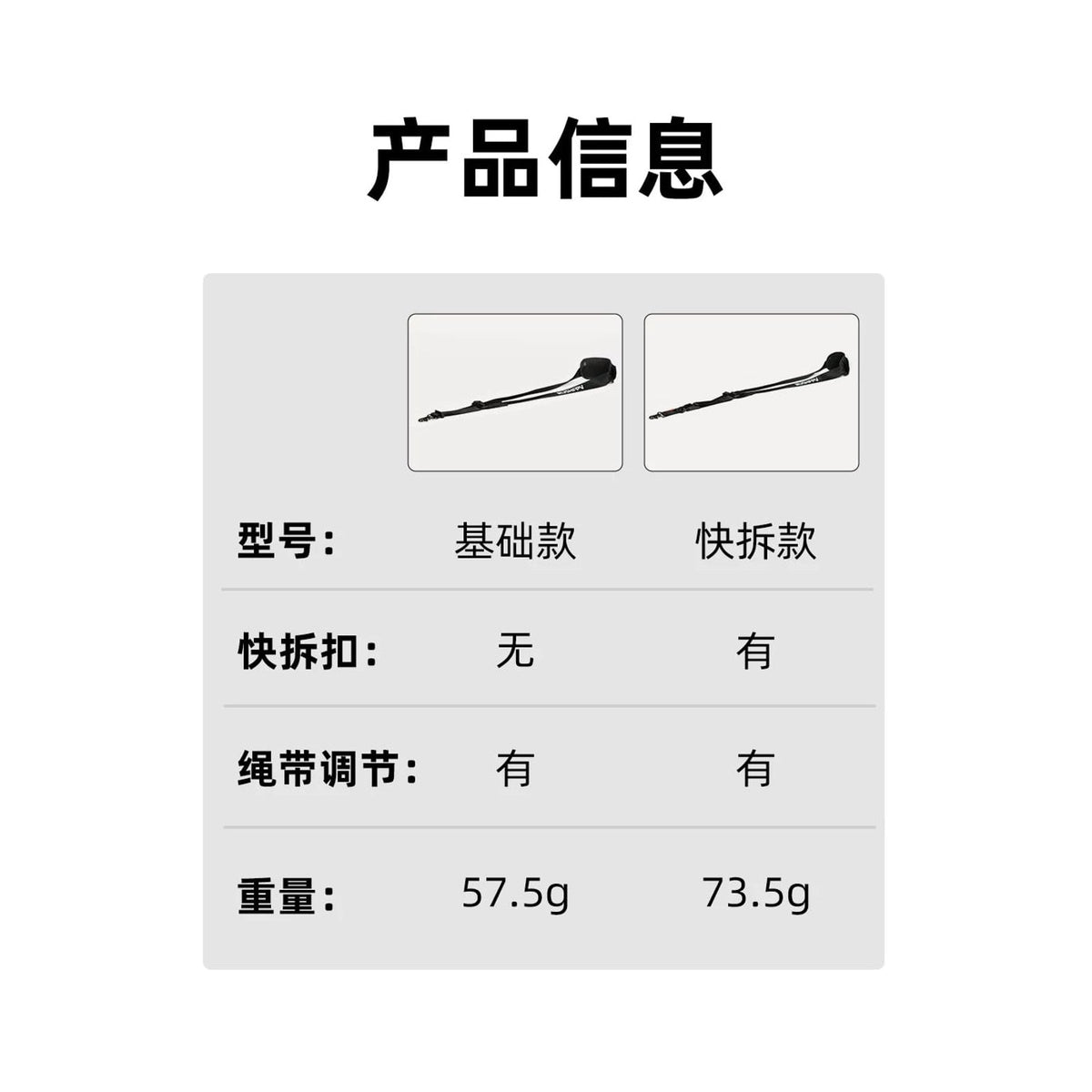 RUSHFPV 遙控器掛帶黑色模型車穿越機固定翼通用加長耐用掛帶 白底正方形主圖