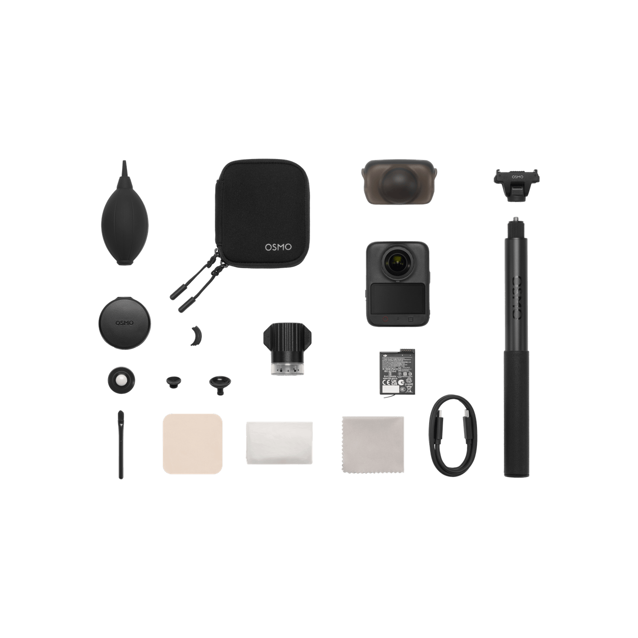 DJI Osmo 360 II 暢玩套裝內容物組圖