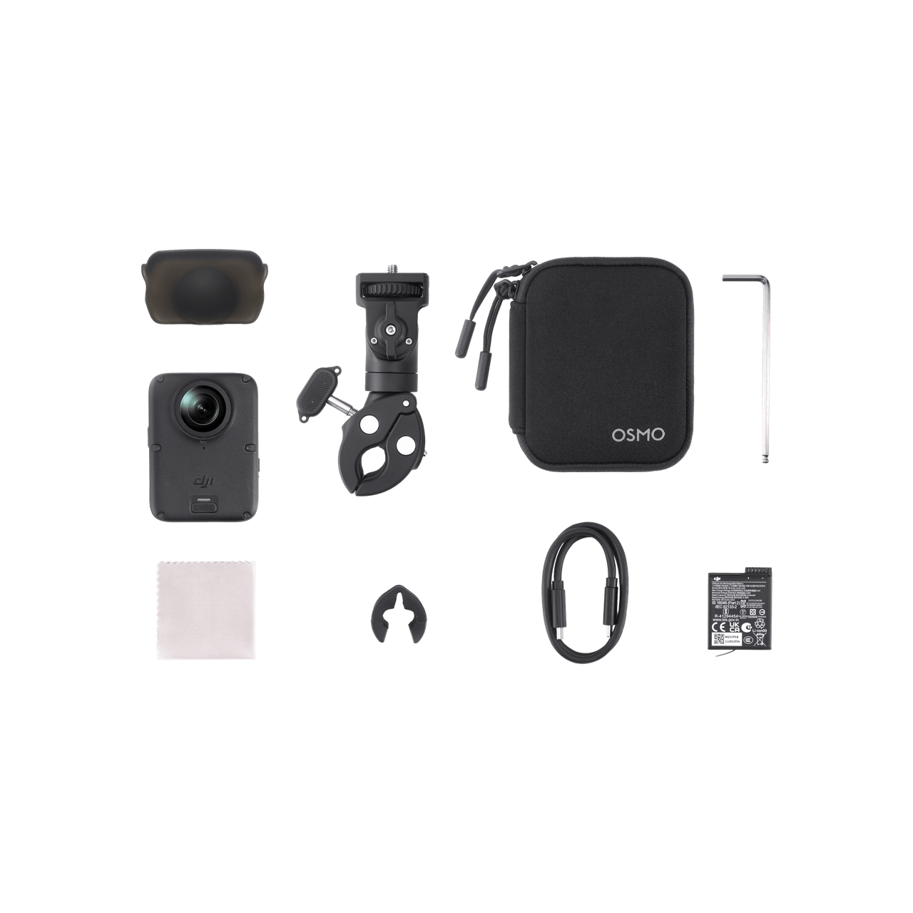 DJI Osmo 360 II 無界騎行套裝內容物組圖