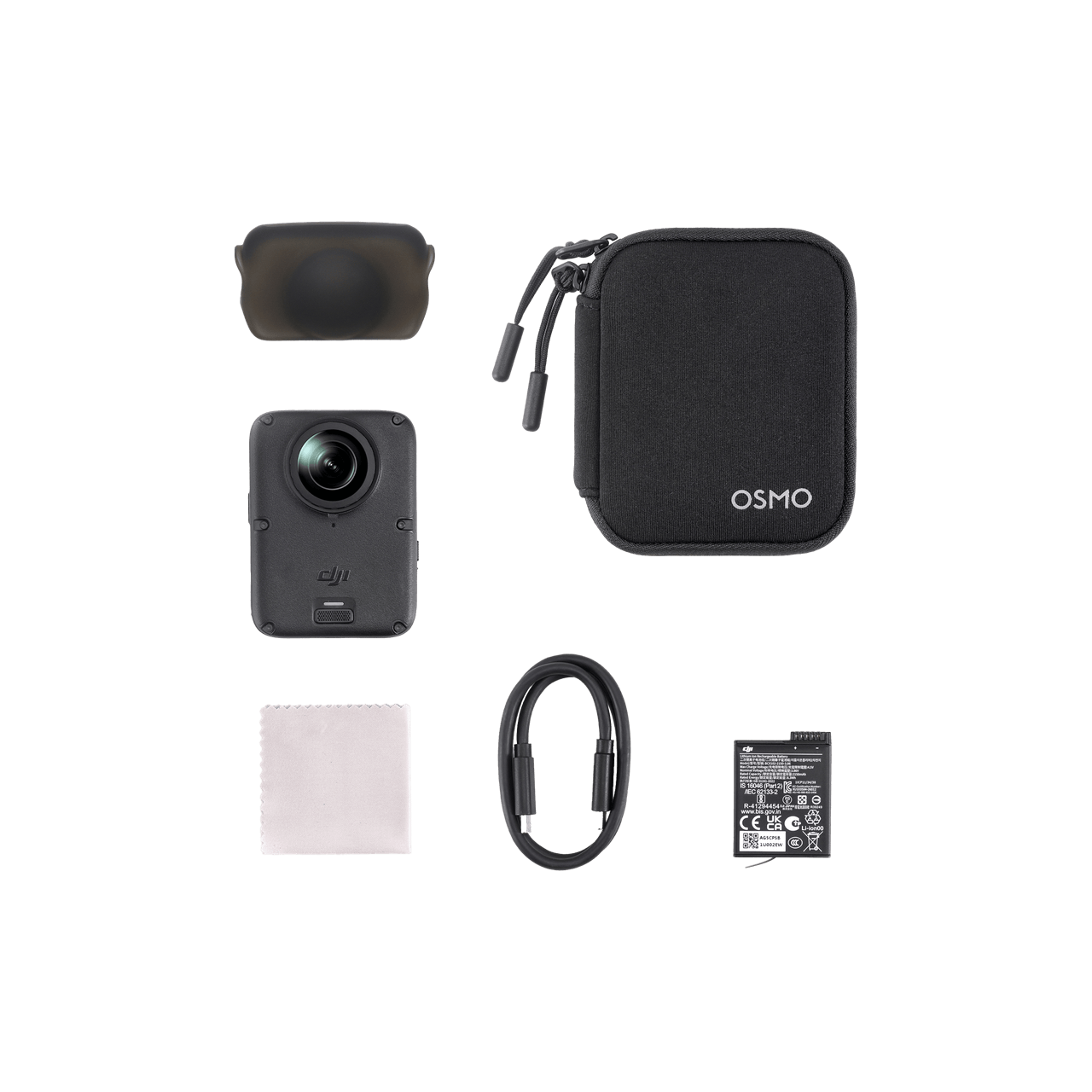 DJI Osmo 360 II 標準套裝內容物組圖