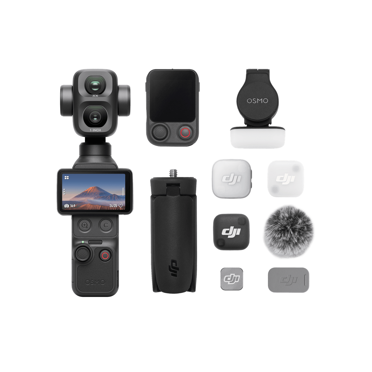 【DJI】Osmo Pocket 4P 雙主鏡頭口袋電影機 官方套裝內容圖 2