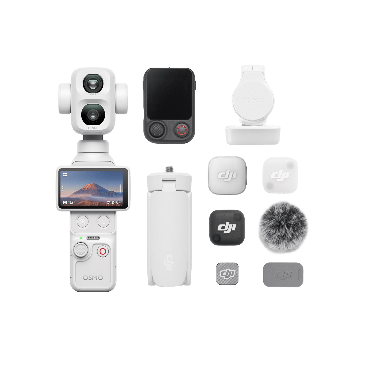【DJI】Osmo Pocket 4P 雙主鏡頭口袋電影機 官方套裝內容圖 3