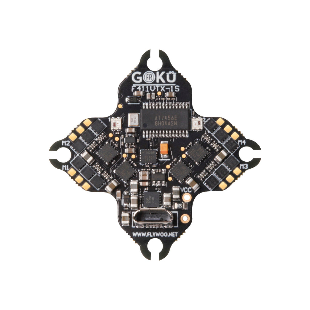 GOKU Versatile F411 VTX 1S 5A AIO V2.0  w/ 250mw vtx , 25.5X25.5-FLYWOO