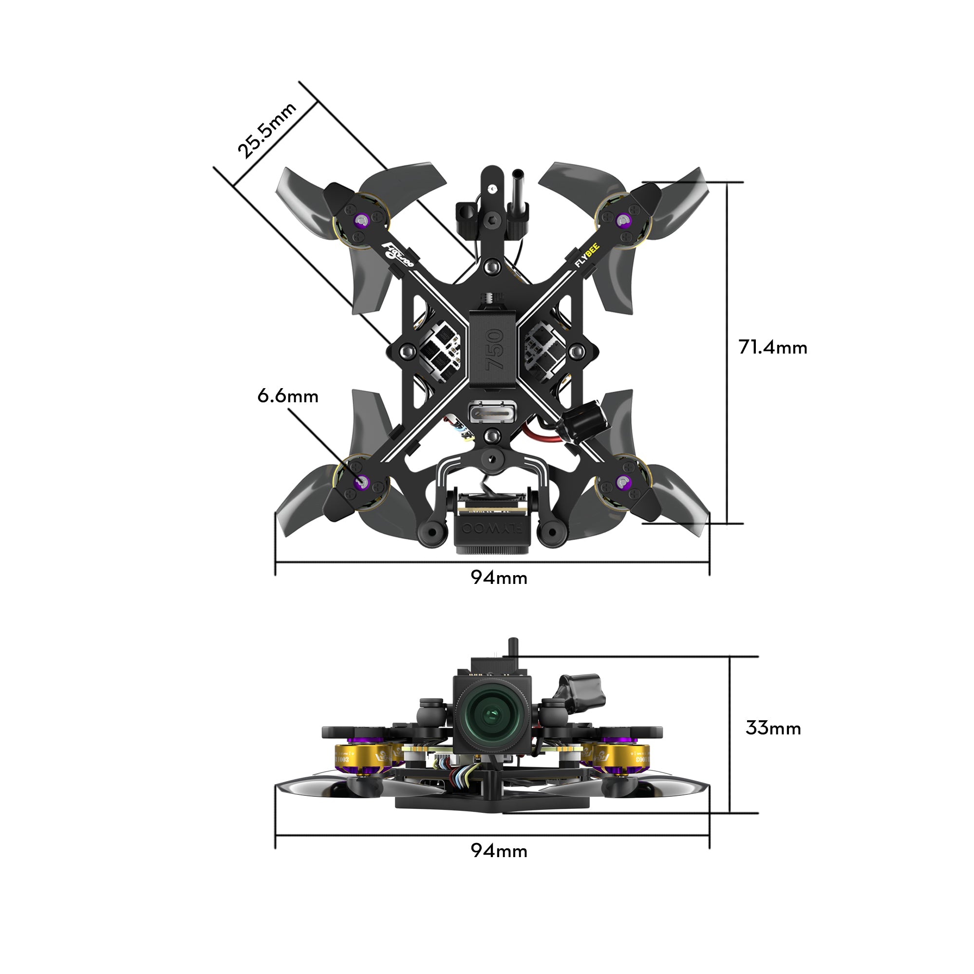 Flybee 16 HD O4 2S Ultralight FPV Drone-FLYWOO