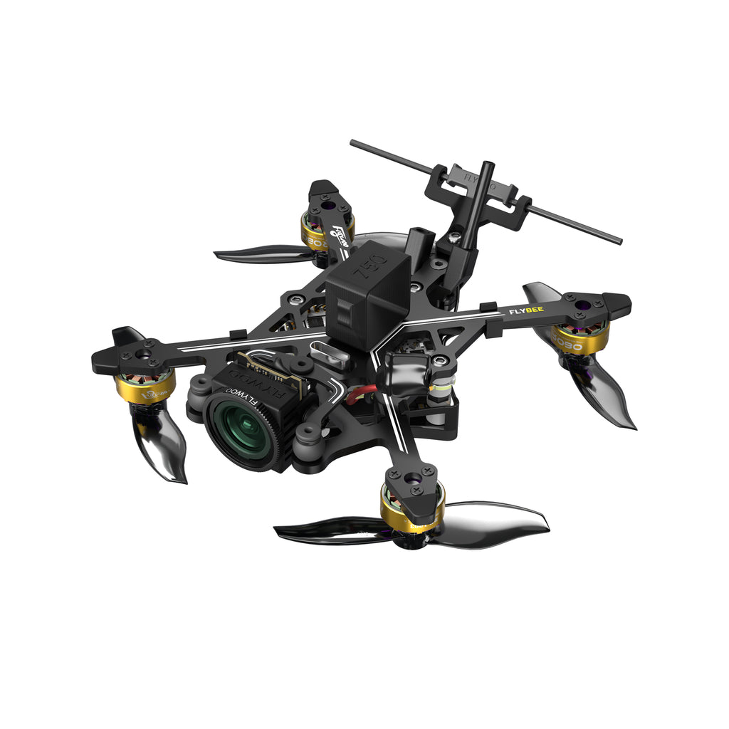 FLYWOO Flybee 20 HD O4 2S Ultralight FPV Drone camera mount and electronics close-up