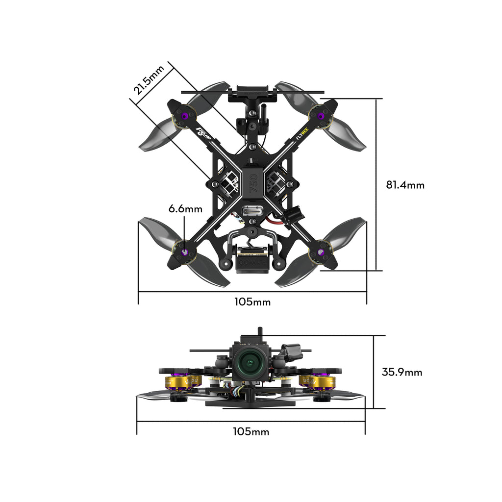 Flybee 20 HD O4 2S Ultralight FPV Drone-FLYWOO