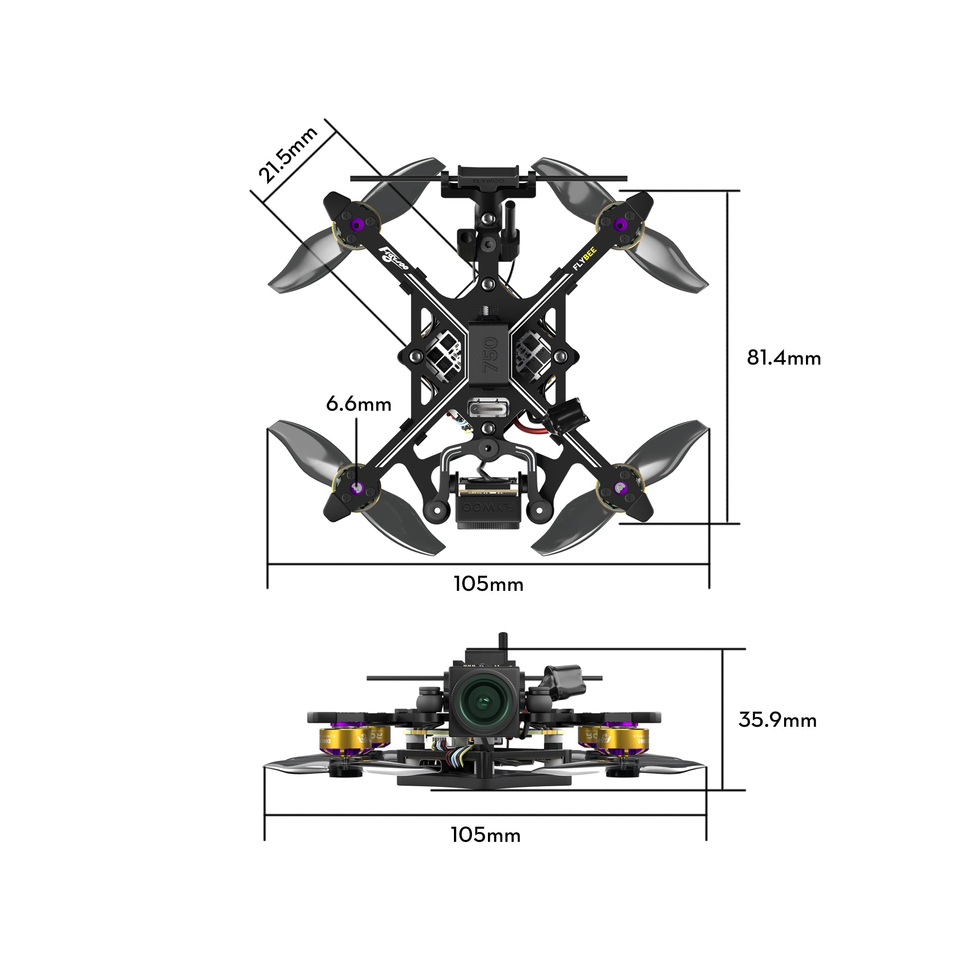 Flybee 20 HD O4 2S Ultralight FPV Drone-FLYWOO