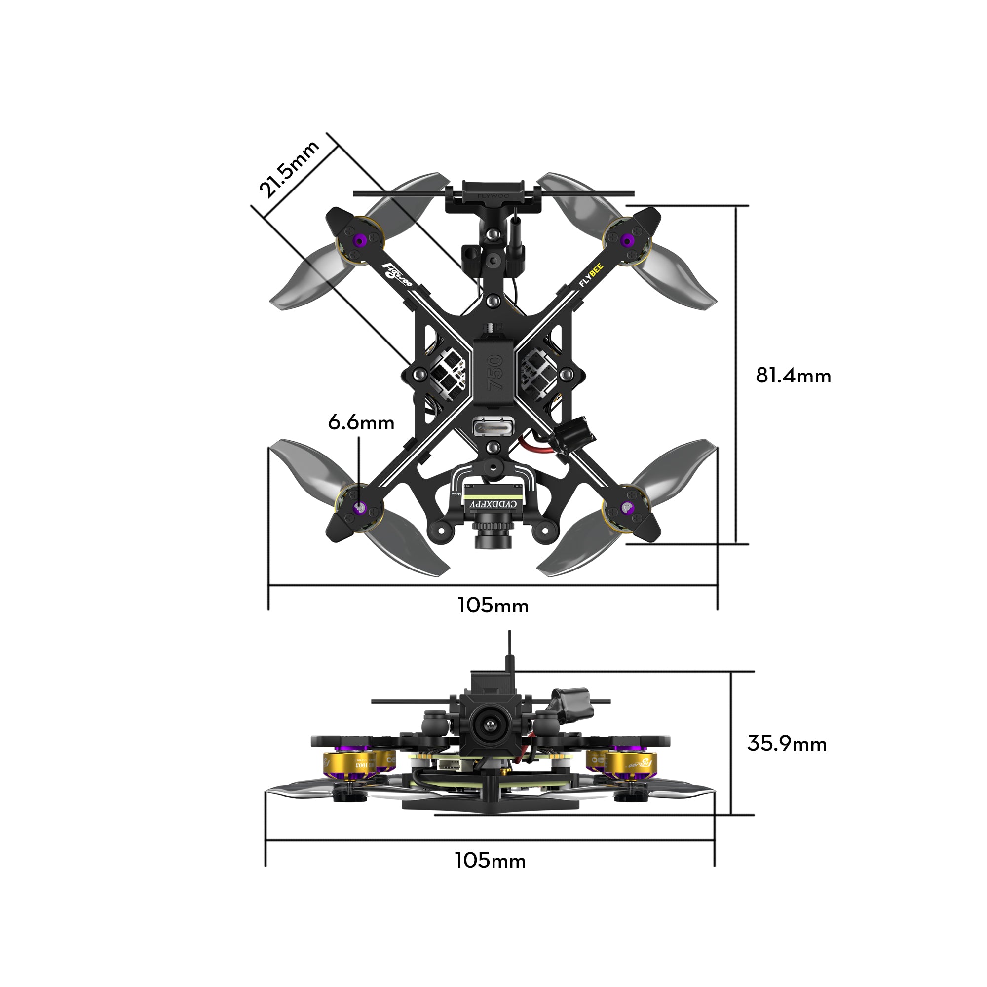 Flybee 20 HD Walksnail 2S Ultralight FPV Drone-FLYWOO