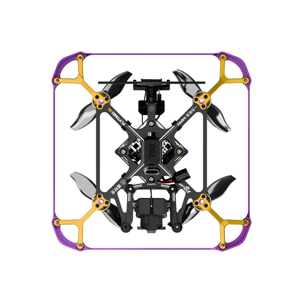 FLYWOO Flytimes 85 HD O4 Wide 2S Micro FPV Drone camera mount and electronics close-up