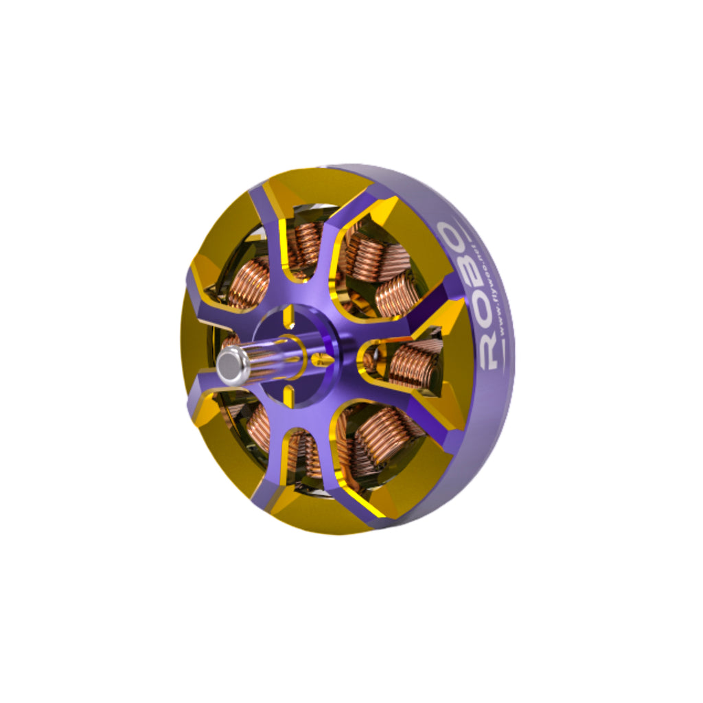 Flywoo ROBO 1002 19800KV / 23500KV Fpv Motor Gold/Purple (New Version)-FLYWOO