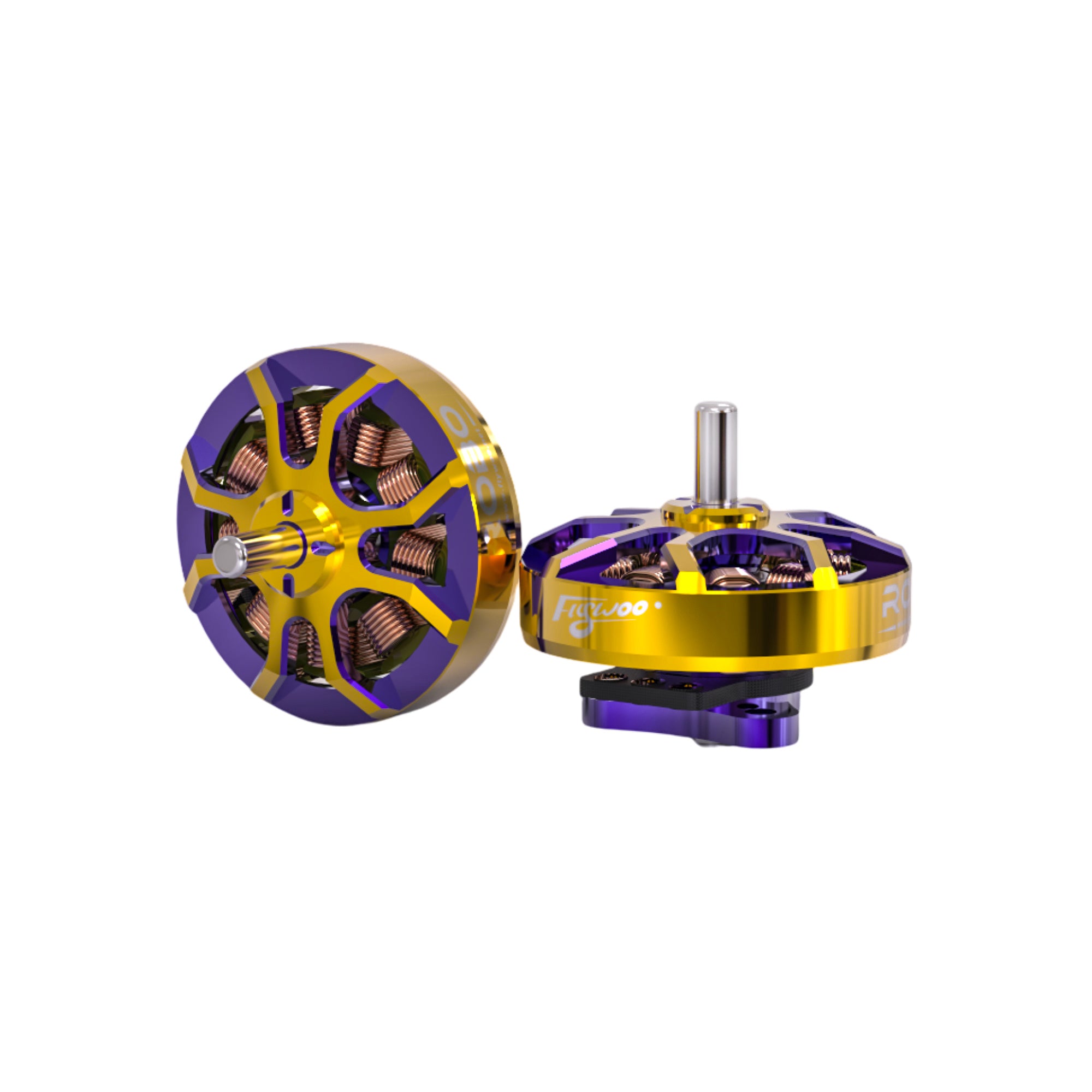 Flywoo ROBO 1002 19800KV / 23500KV Fpv Motor Gold/Purple (New Version)-FLYWOO