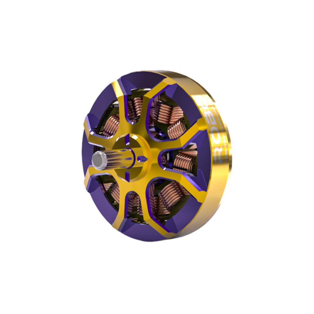 Flywoo ROBO 1002 19800KV / 23500KV Fpv Motor Gold/Purple (New Version)-FLYWOO