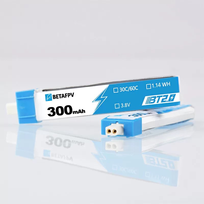 BETAFPV 300mAh1S鋰電池Cetus穿越迷你無人機30C BT2.0/PH2.0埠 官方產品圖