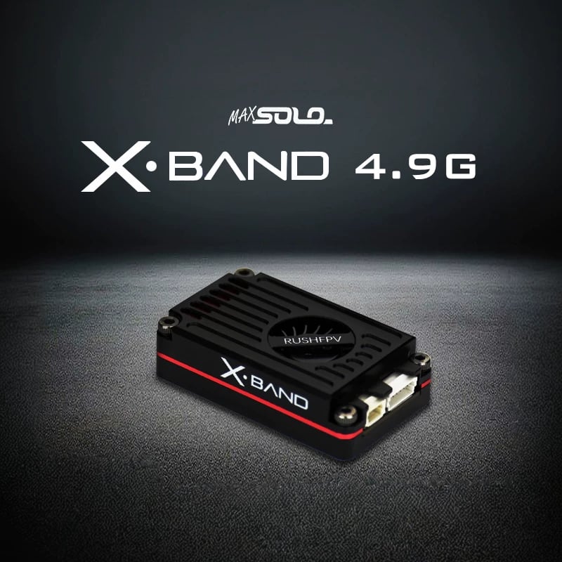 RUSHFPV MAXSOLO XBAND 4.9G模擬圖傳CNC外殼高功率穿越機遠航