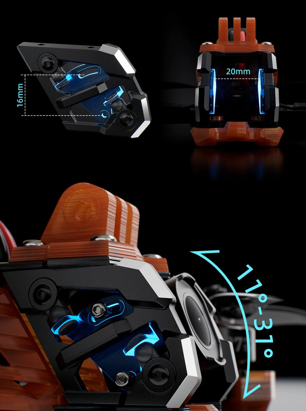 Vapor O4 Pro aluminum parts