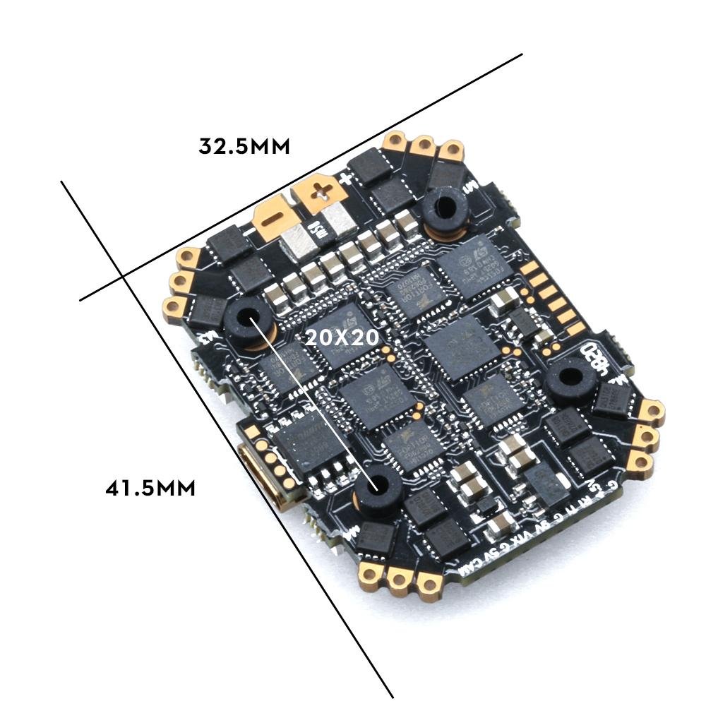 (1MB FLASH) GOKU HD 745 EVO 40A AIO AM32 Plug&Play O4 / O4 Pro（20x20 ）-FLYWOO