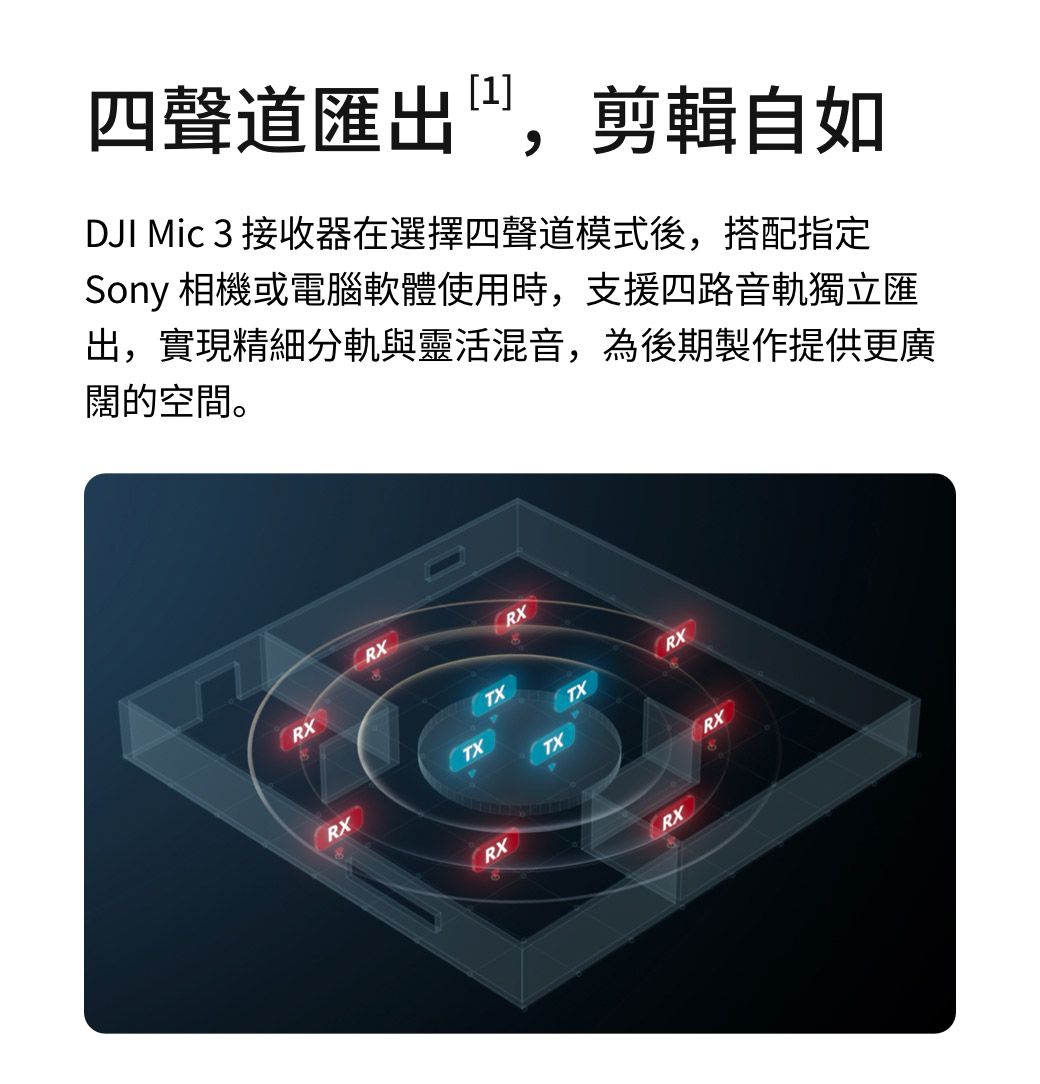 DJI Mic 3 無線領夾麥克風｜降噪收音・32bit浮點內錄｜手機相機直播Vlog必備  4/1空拍攝影優惠-c