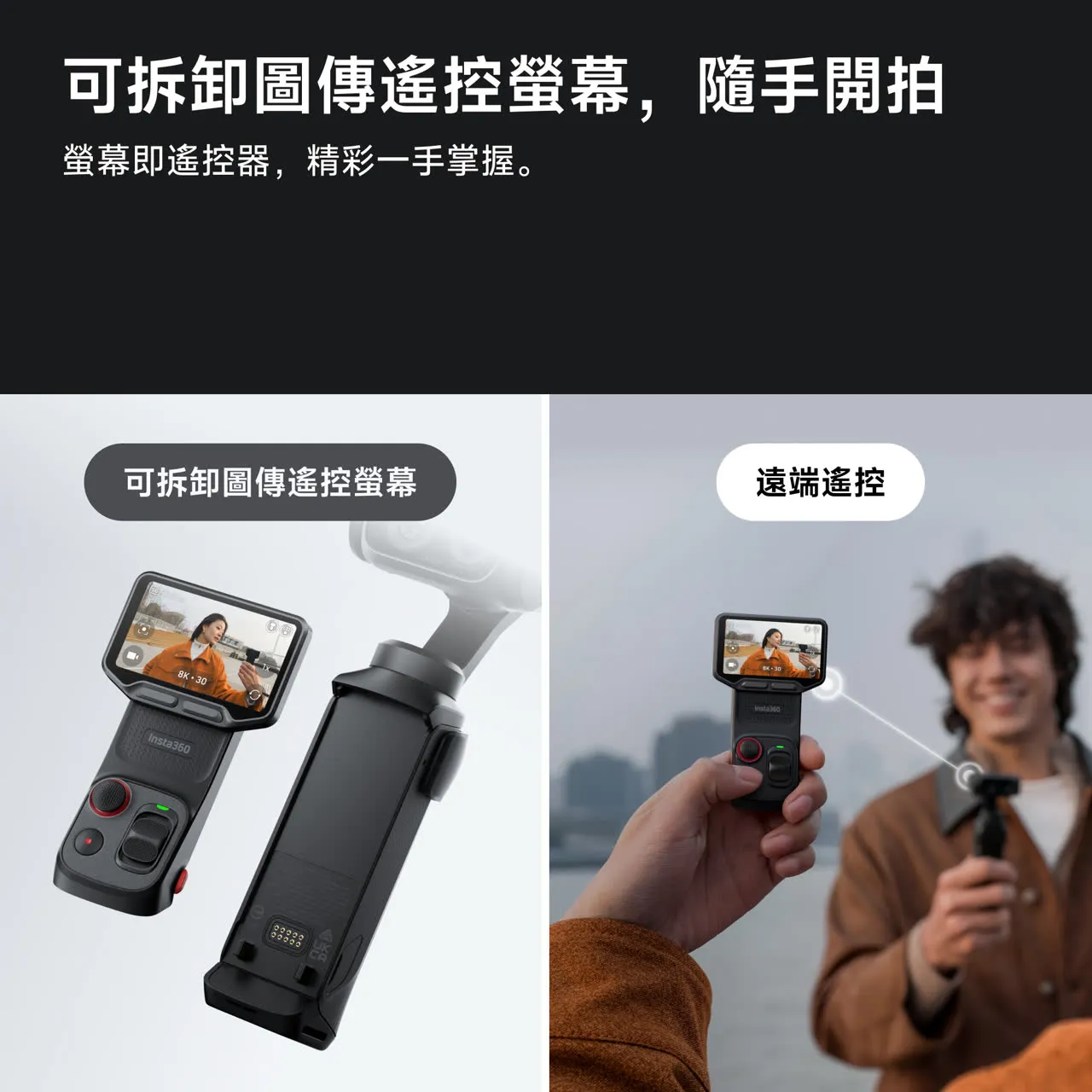 Insta360 Luna Ultra 雙鏡頭雲台相機