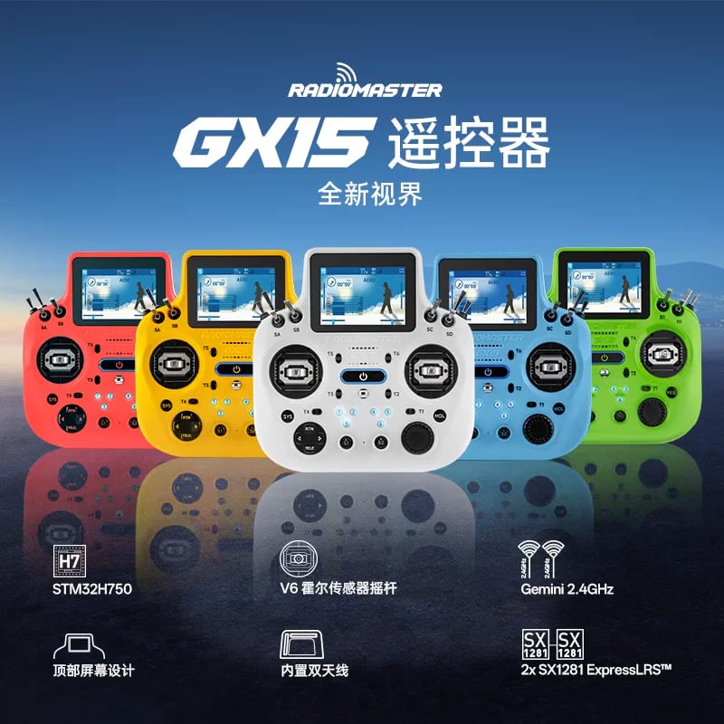 RadioMaster GX15 中文主圖與重點說明