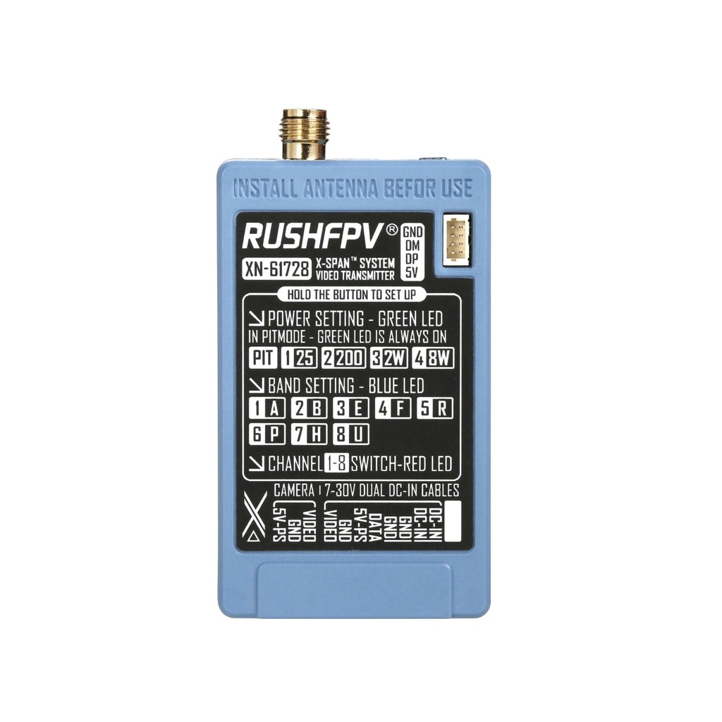 RUSHFPV XSPAN 6.1G-7.2G8W氮化鎵圖傳套裝圓極化天線穿越機 商品圖片 2