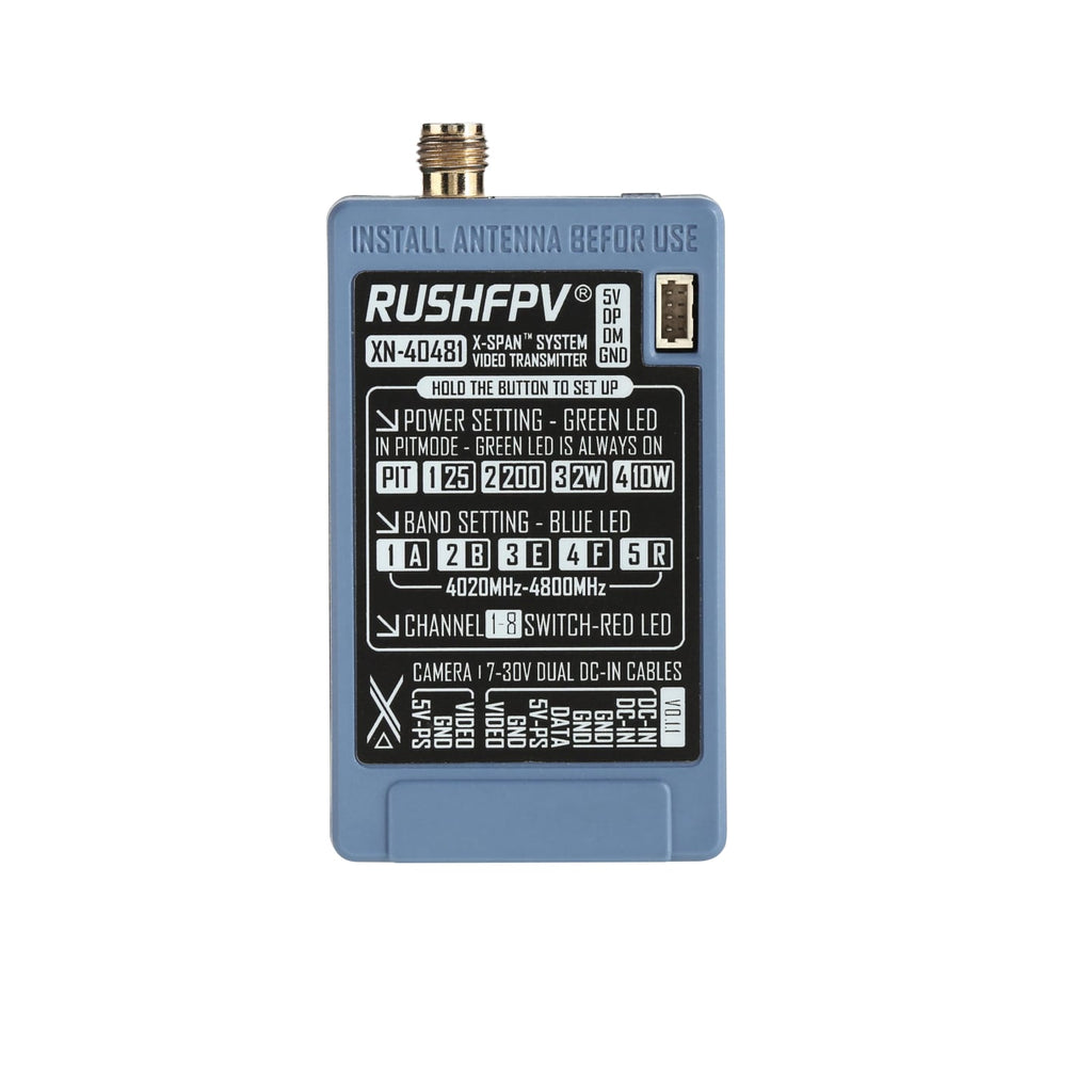 RUSHFPV XSPAN 4G-4.8G 10W氮化鎵圖傳套裝圓極化天線穿越機 商品圖片 2