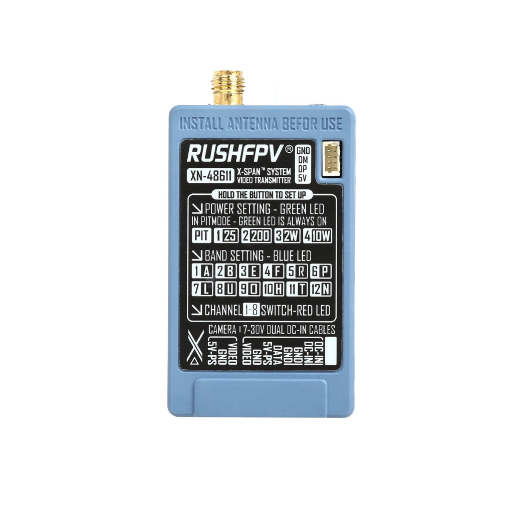 RUSHFPV XSPAN4.8G-6.1G10W氮化鎵圖傳套裝圓極化天線穿越機 商品圖片 2