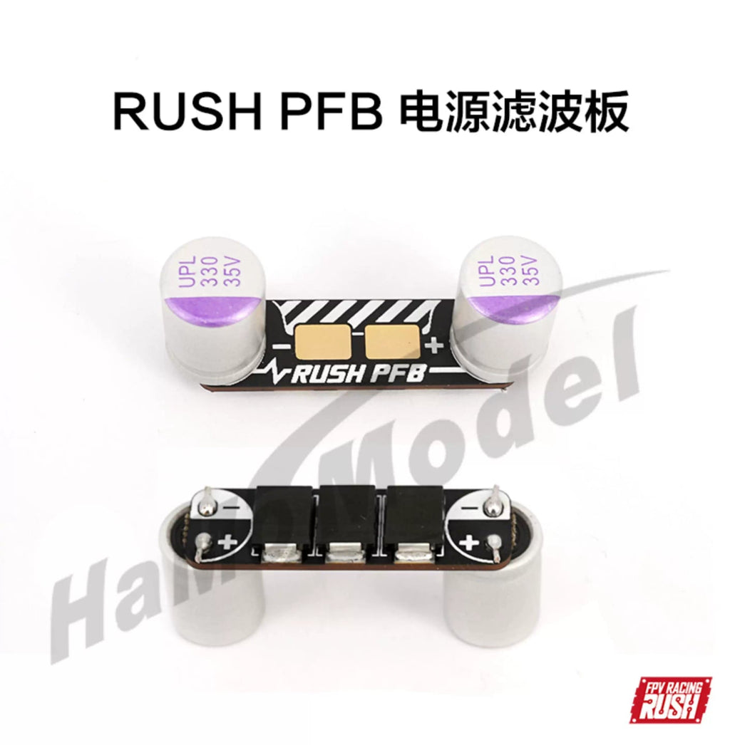 RUSHFPV PFB電源電調濾波板尖峰抑制 330 35V固態電容 FPV 穿越機 商品圖片 1