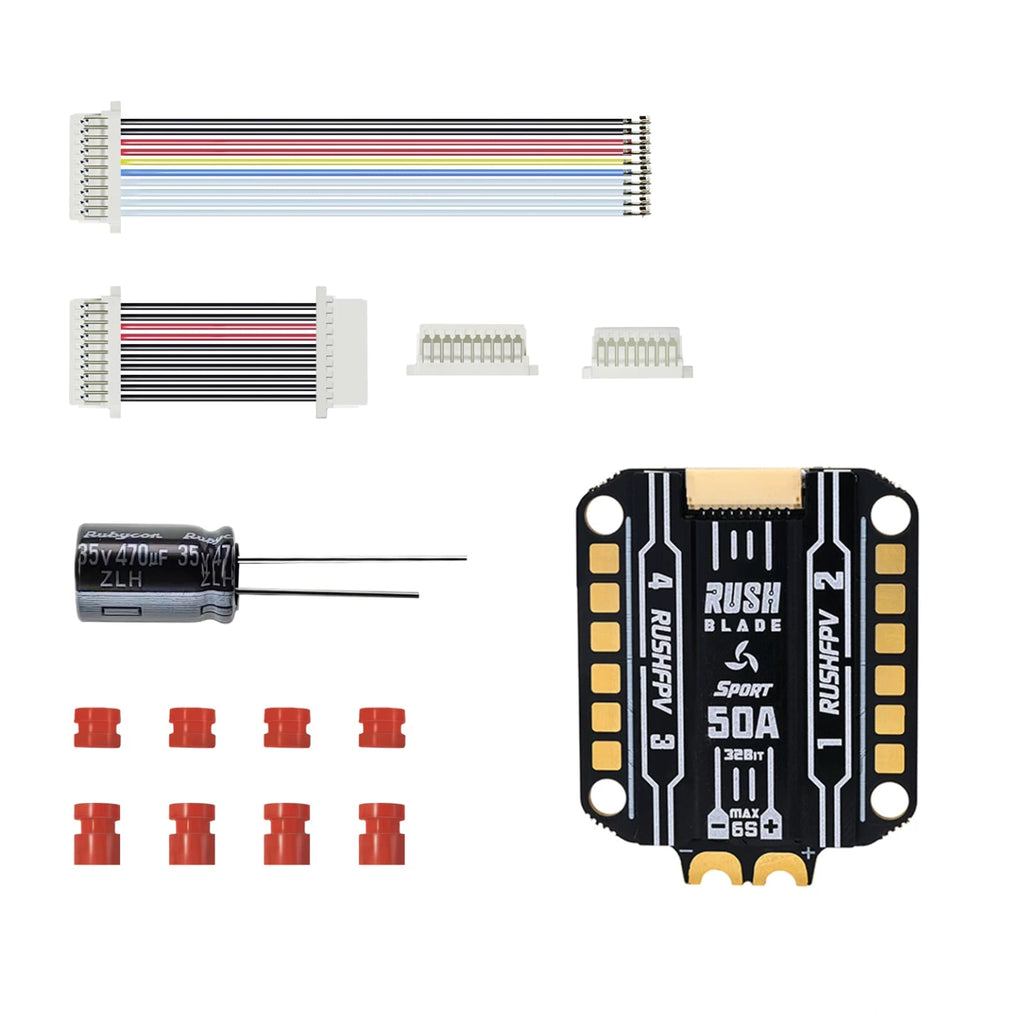 RUSHFPV BLADE刀鋒 50A Sport F4電調128K四合一ESC穿越機FPV花飛 商品圖片 1