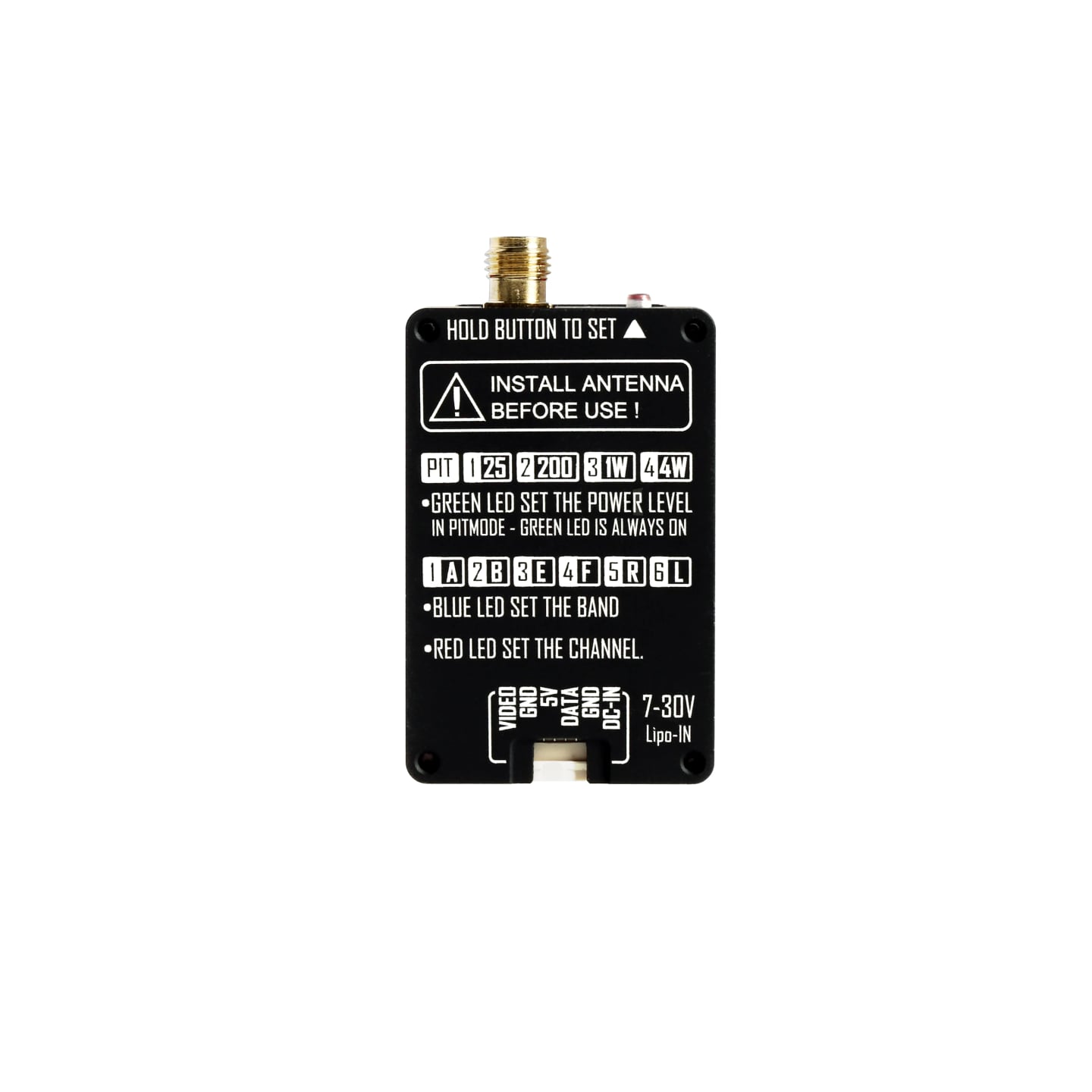 RUSHFPV 5.8G 4W大功率圖傳套裝CHERRY II天線高功率穿越機遠航 商品圖片 3