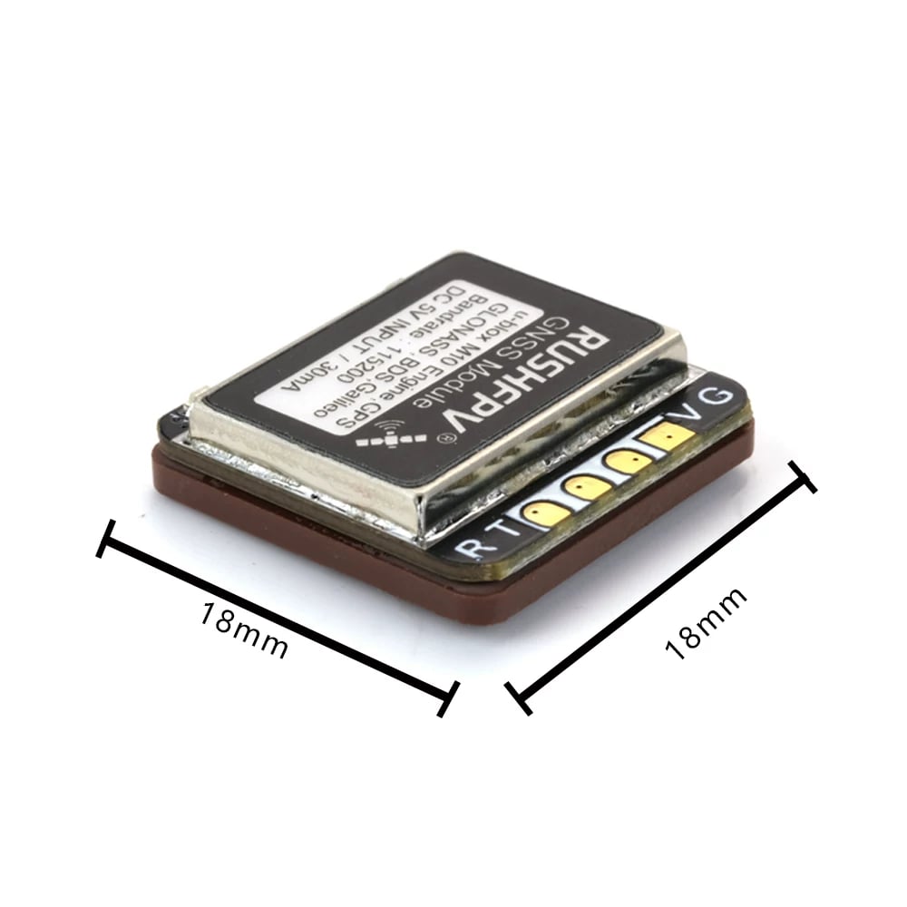 RUSHFPV GNSS MINI導航單元 GPS雙協議FPV穿越機固定翼返航救援 商品圖片 1