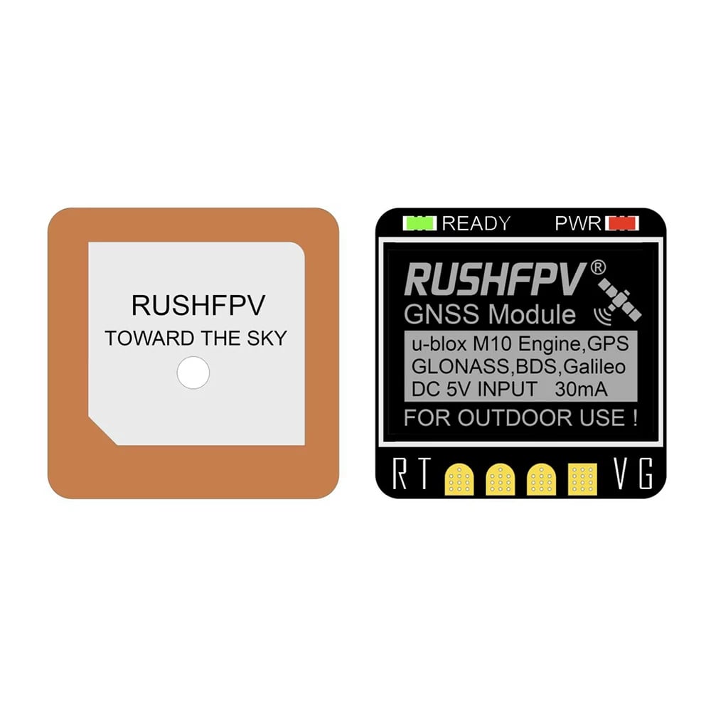 RUSHFPV GNSS MINI導航單元 GPS雙協議FPV穿越機固定翼返航救援 商品圖片 3