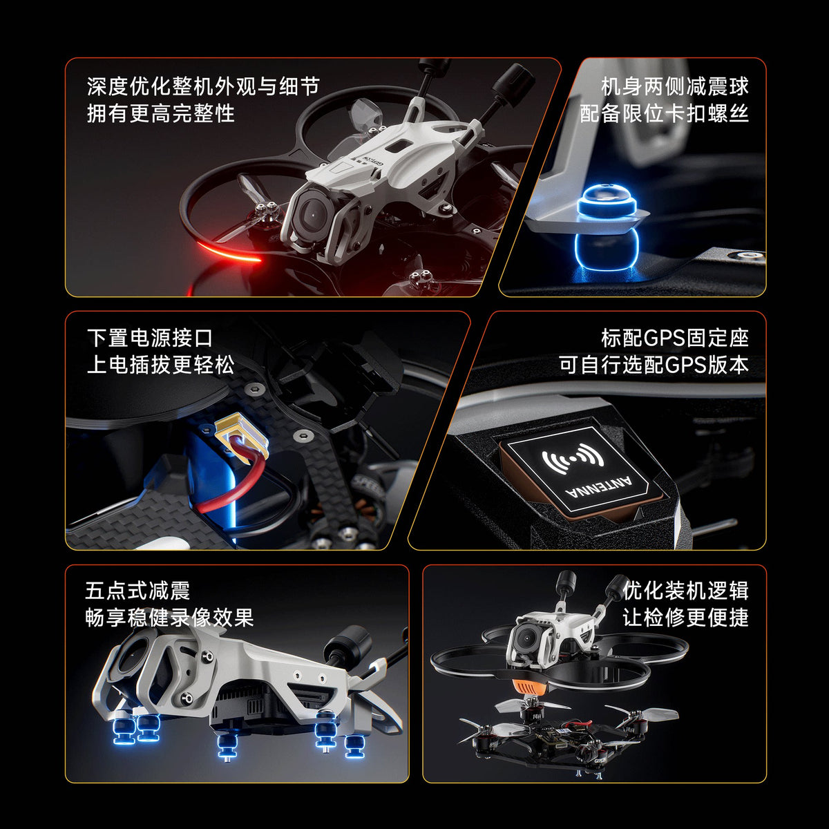 GEPRC DarkStar25 O4 Pro／O4 Wide 2.5吋 CineWhoop FPV 穿越機